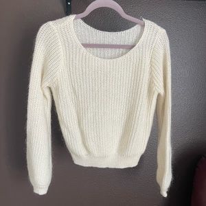 Simple Retro size small creamy white knit sweater